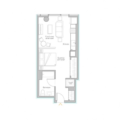 Sage West Loop | Studio Apartment in West Loop | Luxury Apartment | Large Studio Bedroom Apartment